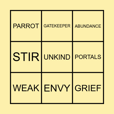 The Good Prince Bantugan Bingo Card