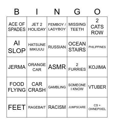 EASY BINGO Card