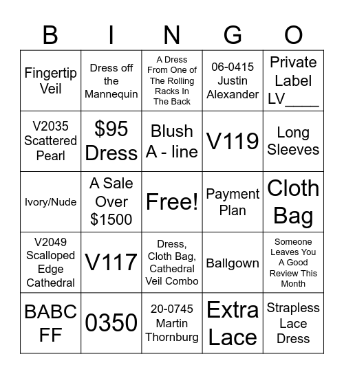 July 2025 BB BINGO Card