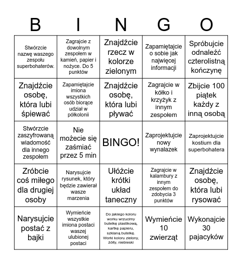 Bingo Card