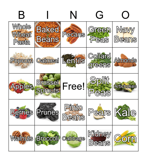 Fiber Bingo Card