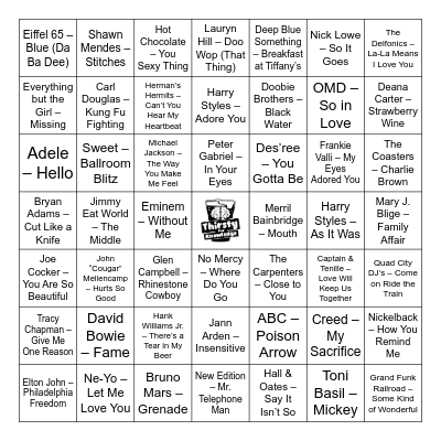 Thirsty For Knowledge Music Bingo Card
