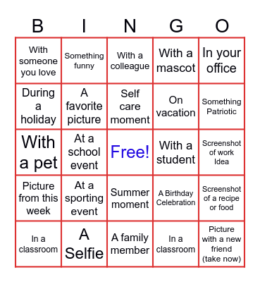 MCSAS 2025 Bingo Card