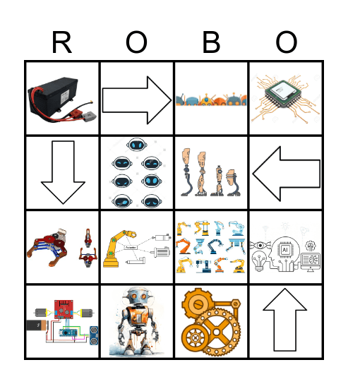 Robot Bingo Card