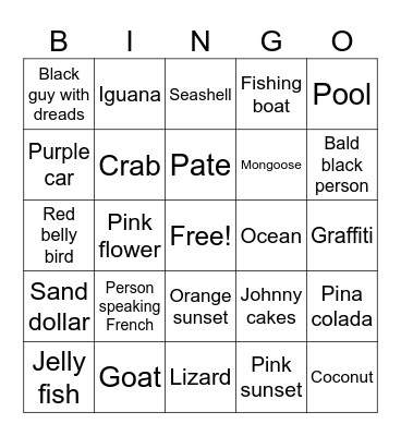 ILM VACATION Bingo Card