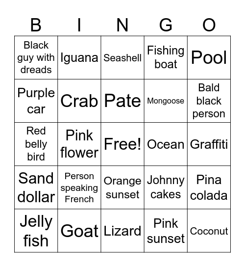 ILM VACATION Bingo Card