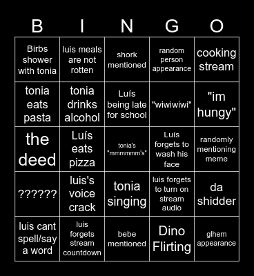 us bingo Card