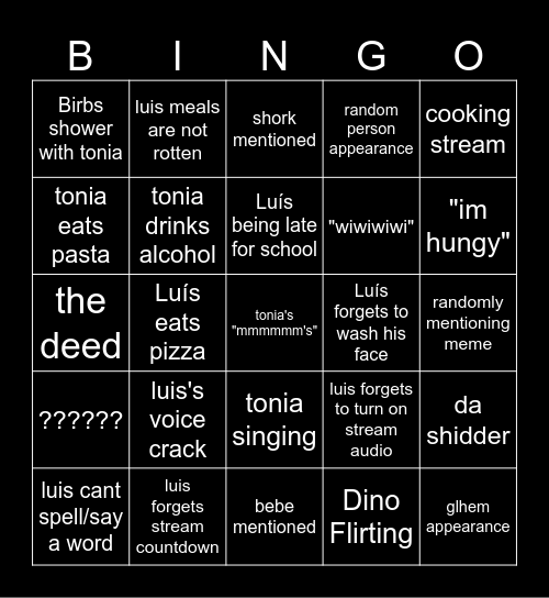 us bingo Card