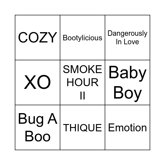 Game 2 Bingo Card