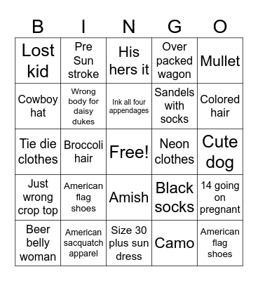 WALDREN 2025 Bingo Card