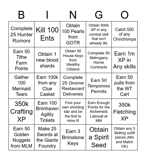 Duke Solo BINGO Card