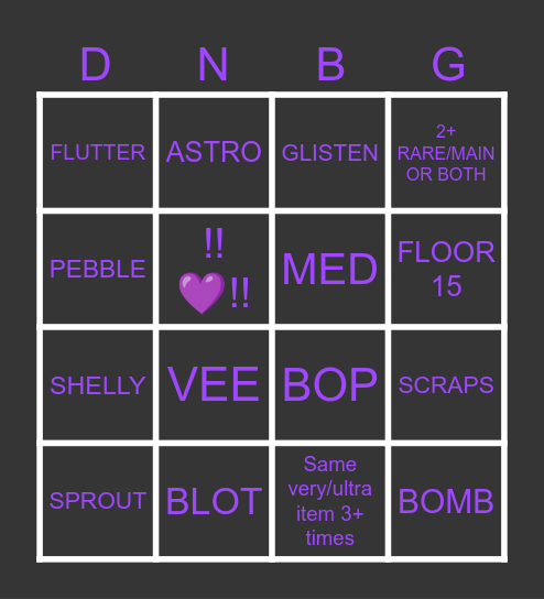DANDYSBINGOEASY Bingo Card