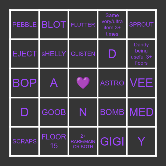 DANDYSBINGOEASY Bingo Card