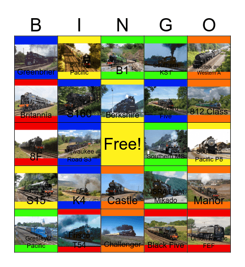 Steamin Summer Bingo Card
