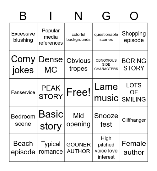 WITCH WATCH BINGO Card