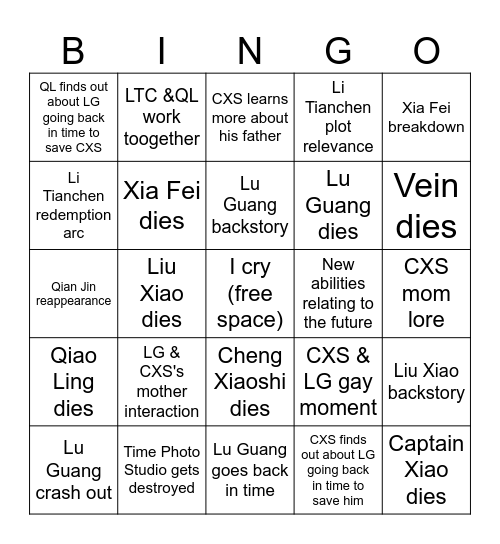 Link Click Season 3 Bingo Card