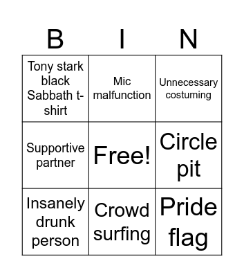 Metal Bingo Card