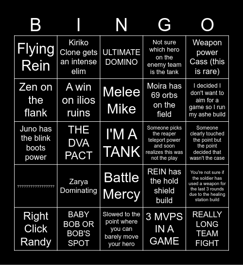 STADIUM BINGO Card