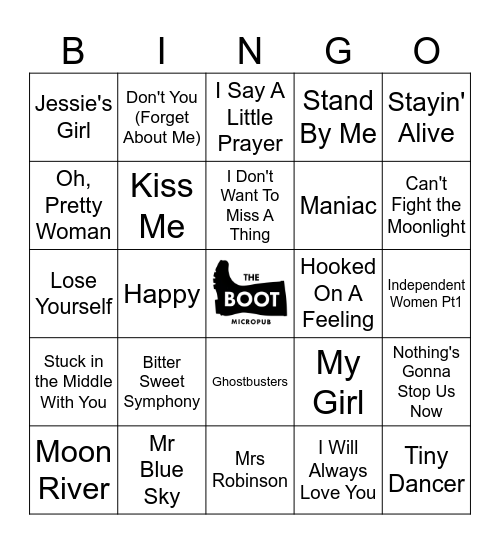 Soundtrack of Our Lives Bingo Card