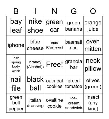 PictureB Bingo Card