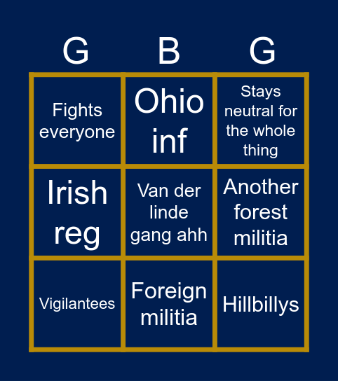 Greys blues n greens Bingo Card