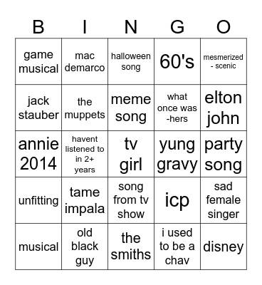 all time replay Bingo Card