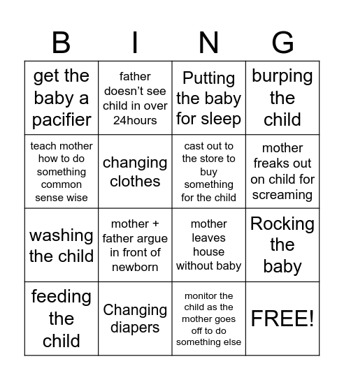 Jeremiah JR + TT Bingo Card