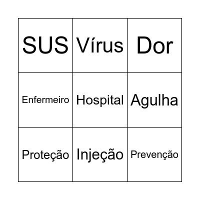 VACINAÇÃO Bingo Card