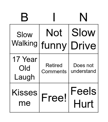 Deb Bingo Card