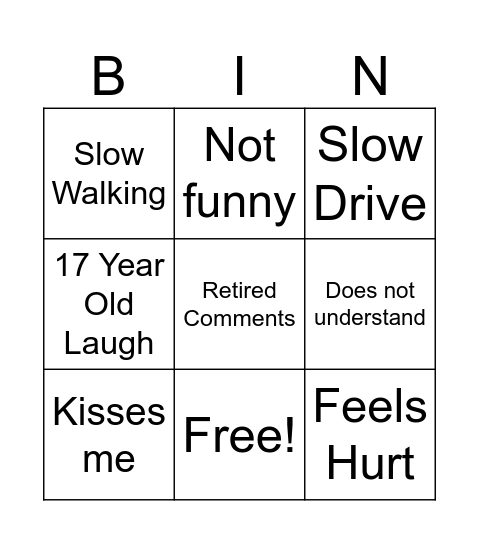 Deb Bingo Card