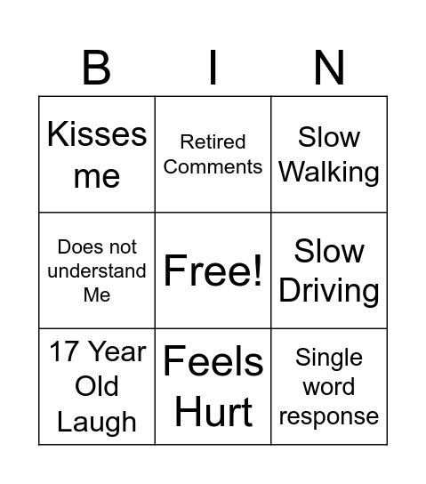 Deb Bingo Card