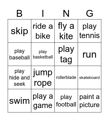 Unit 3 Bingo Card