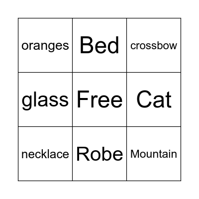 History of Art Bingo Card