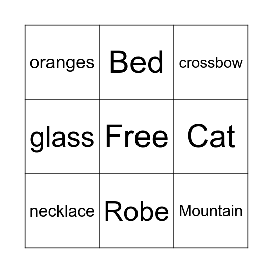 History of Art Bingo Card