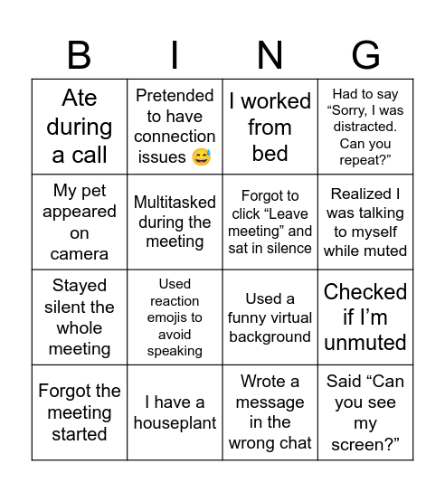 Bingo Card