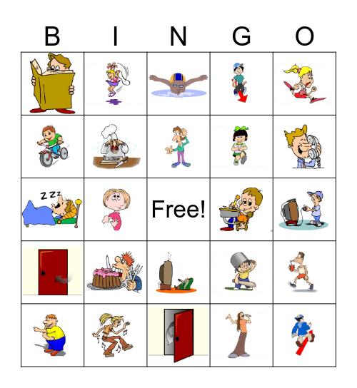I am looking forward to ......... Bingo Card