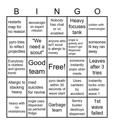 potato.tf mvmafk Bingo Card