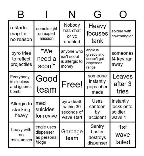 potato.tf mvmafk Bingo Card