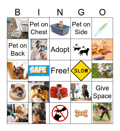 Be Humane Bingo Card