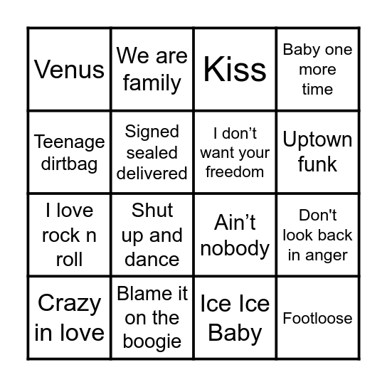 Bingo Card