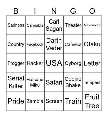 Infinite Craft Bingo Card