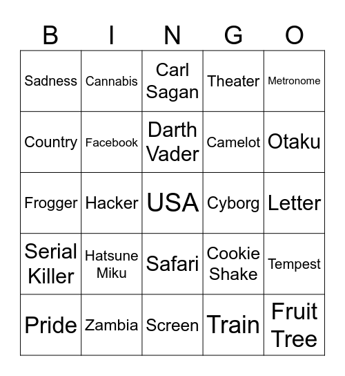Infinite Craft Bingo Card