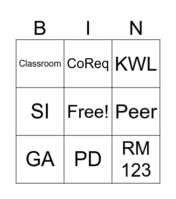 CASE BINGO Card