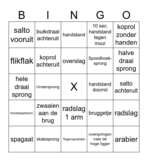 TURN BINGO Card