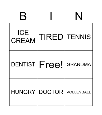 REVIEW Bingo Card