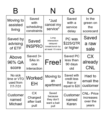 Caped Crusaders Bingo Card