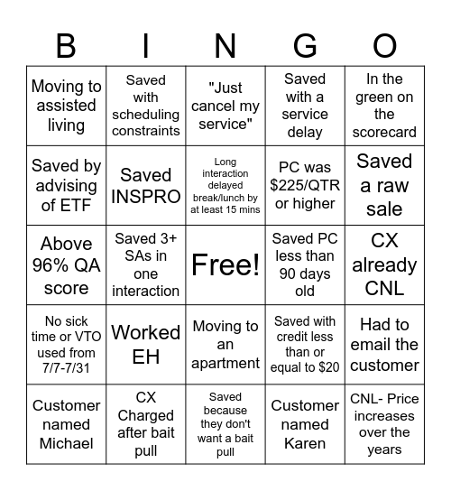 Caped Crusaders Bingo Card