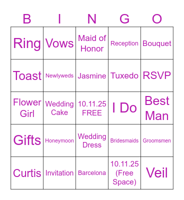 LIFETIME OF BUTTERFLIES Bingo Card