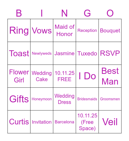 LIFETIME OF BUTTERFLIES Bingo Card