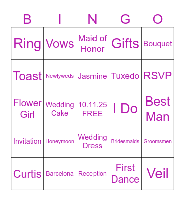 LIFETIME OF BUTTERFLIES Bingo Card